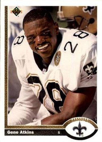 #520 Gene Atkins - New Orleans Saints - 1991 Upper Deck Football