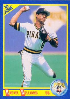 #520 Rafael Belliard - Pittsburgh Pirates - 1990 Score Baseball