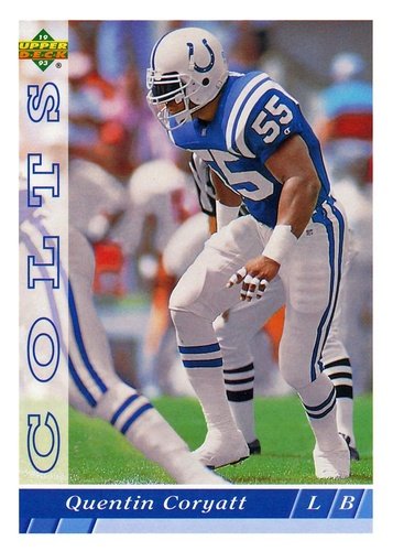 #520 Quentin Coryatt - Indianapolis Colts - 1993 Upper Deck Football
