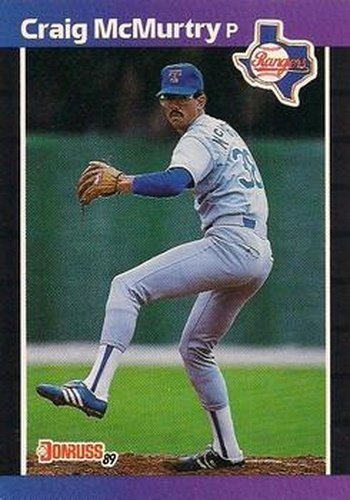 #520 Craig McMurtry - Texas Rangers - 1989 Donruss Baseball