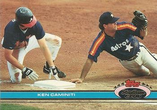 #520 Ken Caminiti - Houston Astros - 1991 Stadium Club Baseball