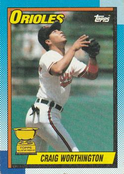 #521 Craig Worthington - Baltimore Orioles - 1990 Topps Baseball