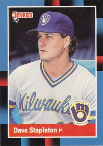 #521 Dave Stapleton - Milwaukee Brewers - 1988 Donruss Baseball