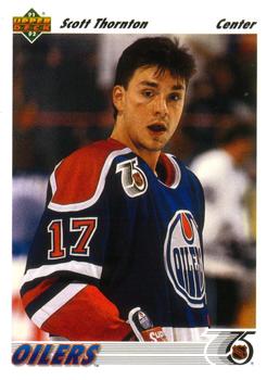 #521 Scott Thornton - Edmonton Oilers - 1991-92 Upper Deck Hockey