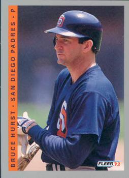 #521 Bruce Hurst - San Diego Padres - 1993 Fleer Baseball