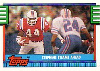 #521 John Stephens - New England Patriots - 1990 Topps Football