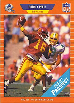 #521 Rodneyeete - Detroit Lions - 1989 Pro Set Football