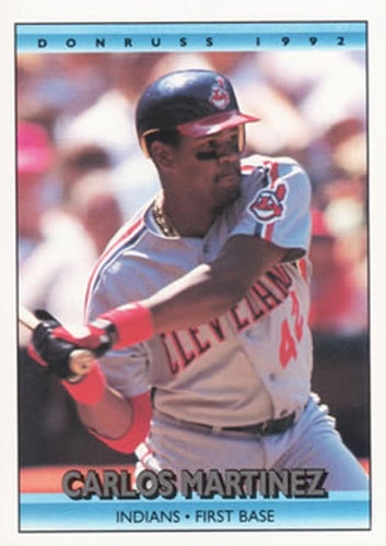 #521 Carlos Martinez - Cleveland Indians - 1992 Donruss Baseball
