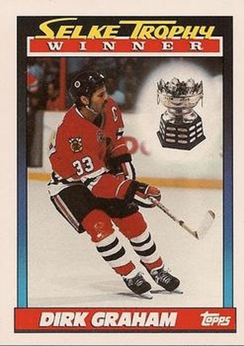 #521 Dirk Graham - Chicago Blackhawks - 1991-92 Topps Hockey