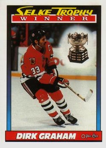 #521 Dirk Graham - Chicago Blackhawks - 1991-92 O-Pee-Chee Hockey