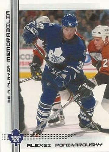 #521 Alexei Ponikarovsky - Toronto Maple Leafs - 2000-01 Be a Player Memorabilia Hockey