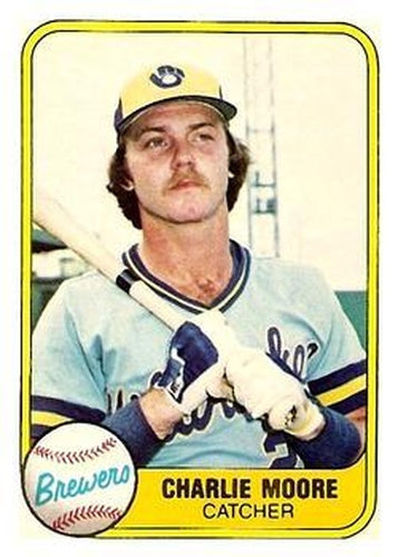 #521 Charlie Moore - Milwaukee Brewers - 1981 Fleer Baseball