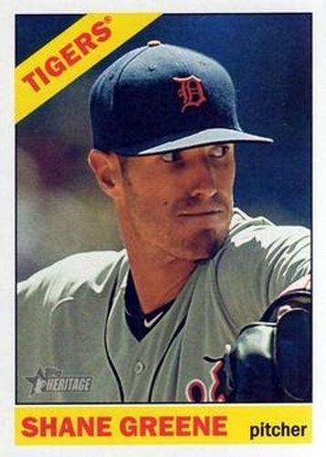 #521 Shane Greene - Detroit Tigers - 2015 Topps Heritage Baseball