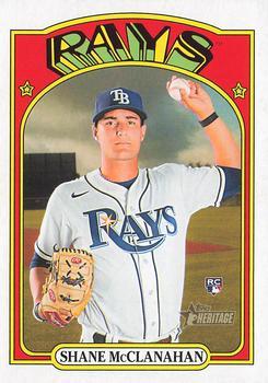 #521 Shane McClanahan - Tampa Bay Rays - 2021 Topps Heritage Baseball