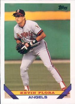 #521 Kevin Flora - California Angels - 1993 Topps Baseball
