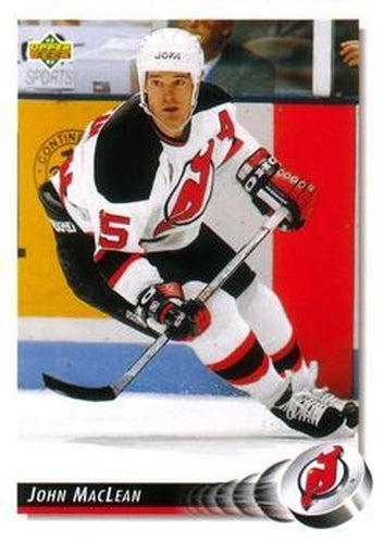 #521 John MacLean - New Jersey Devils - 1992-93 Upper Deck Hockey