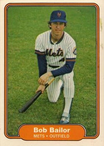 #521 Bob Bailor - New York Mets - 1982 Fleer Baseball