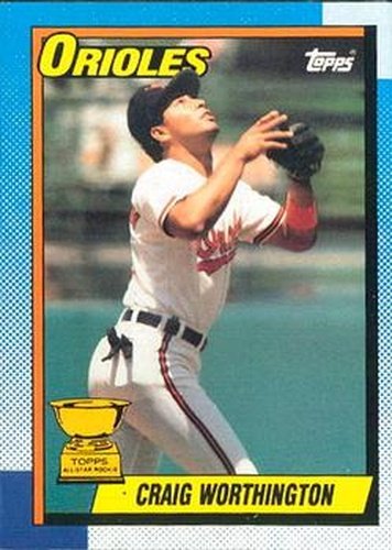 #521 Craig Worthington - Baltimore Orioles - 1990 O-Pee-Chee Baseball