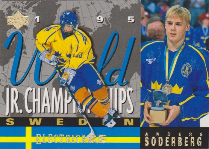 #521 Anders Soderberg - Sweden - 1994-95 Upper Deck Hockey - Electric Ice
