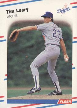 #521 Tim Leary - Los Angeles Dodgers - 1988 Fleer Baseball