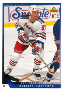 #522 Mattias Norstrom - New York Rangers - 1993-94 Upper Deck Hockey