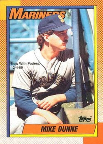 #522 Mike Dunne - San Diego Padres - 1990 O-Pee-Chee Baseball