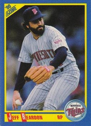 #522 Jeff Reardon - Minnesota Twins - 1990 Score Baseball