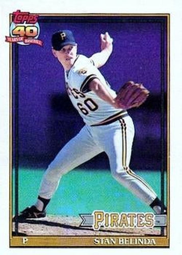 #522 Stan Belinda - Pittsburgh Pirates - 1991 Topps Baseball