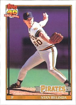 #522 Stan Belinda - Pittsburgh Pirates - 1991 O-Pee-Chee Baseball