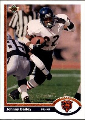 #522 Johnny Bailey - Chicago Bears - 1991 Upper Deck Football
