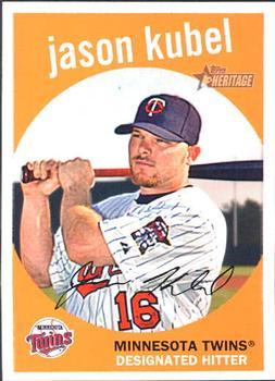 #522 Jason Kubel - Minnesota Twins - 2008 Topps Heritage Baseball