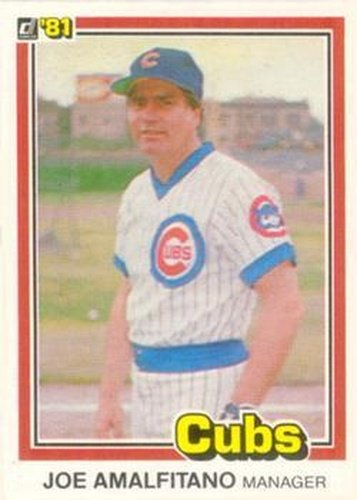 #522 Joe Amalfitano - Chicago Cubs - 1981 Donruss Baseball