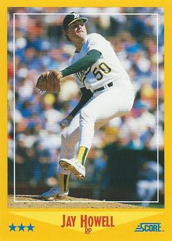 #522 Jay Howell - Oakland Athletics - 1988 Score Baseball