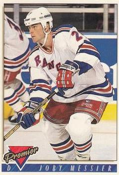 #522 Joby Messier - New York Rangers - 1993-94 Topps Premier Hockey