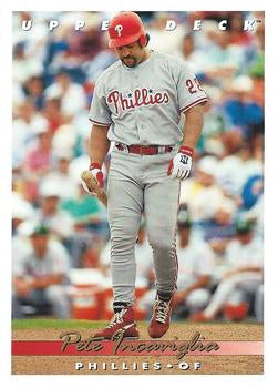 #522 Pete Incaviglia - Philadelphia Phillies - 1993 Upper Deck Baseball