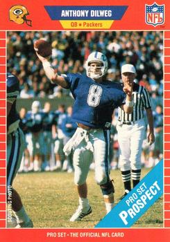 #523 Anthony Dilweg - Green Bay Packers - 1989 Pro Set Football