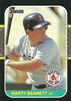 #523 Marty Barrett - Boston Red Sox - 1987 Donruss Baseball