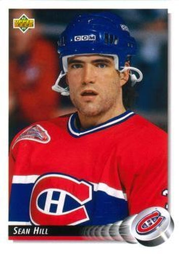 #523 Sean Hill - Montreal Canadiens - 1992-93 Upper Deck Hockey