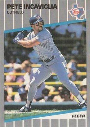 #523 Pete Incaviglia - Texas Rangers - 1989 Fleer Baseball