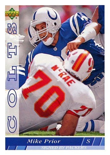 #523 Mike Prior - Green Bay Packers - 1993 Upper Deck Football