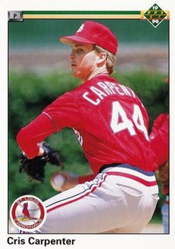 #523 Cris Carpenter - St. Louis Cardinals - 1990 Upper Deck Baseball