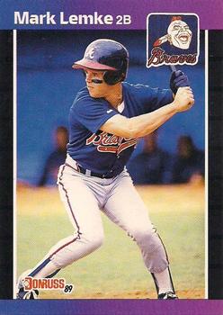 #523 Mark Lemke - Atlanta Braves - 1989 Donruss Baseball