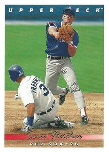 #523 Scott Fletcher - Boston Red Sox - 1993 Upper Deck Baseball