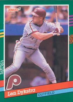 #523 Len Dykstra - Philadelphia Phillies - 1991 Donruss Baseball
