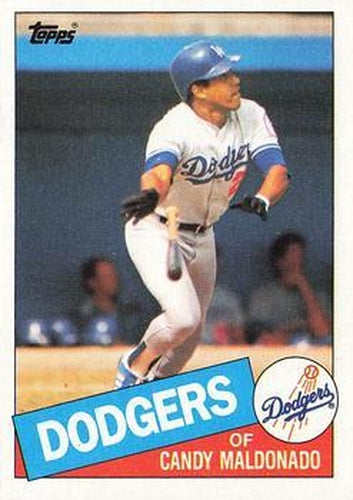 #523 Candy Maldonado - Los Angeles Dodgers - 1985 Topps Baseball