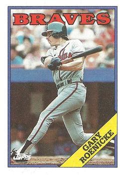 #523 Gary Roenicke - Atlanta Braves - 1988 Topps Baseball