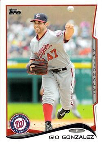 #523 Gio Gonzalez - Washington Nationals - 2014 Topps Baseball