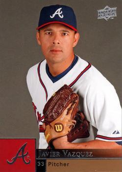 #523 Javier Vazquez - Atlanta Braves - 2009 Upper Deck Baseball