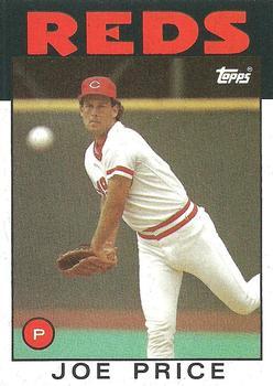 #523 Joe Price - Cincinnati Reds - 1986 Topps Baseball