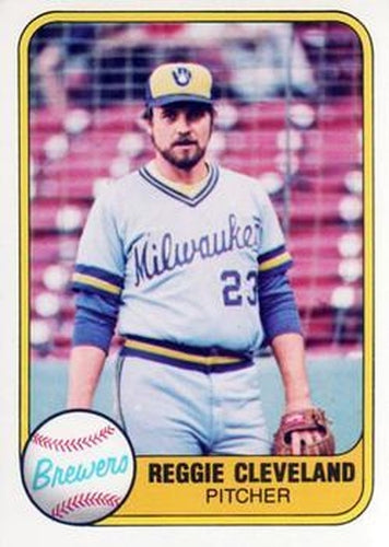 #523 Reggie Cleveland - Milwaukee Brewers - 1981 Fleer Baseball